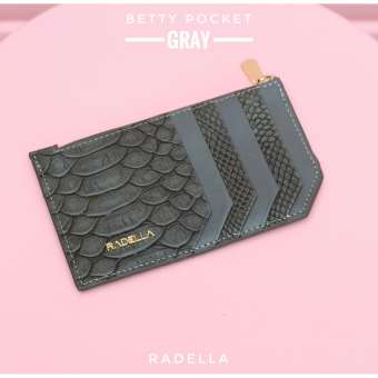Radella Betty Card Pocket in Gray กระเป๋าการ์ด สีเทา Radella Betty Card Pocket in Gray กระเป๋าการ์ด สีเทา