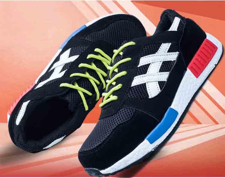 Safety shoes รองเท้าเซฟตี้ผ้าใบผสมหนัง หัวเหล็ก ระบายอากาศดี พื้นยางกันลื่น หัวเหล็ก พื้นเสริมแผ่นเหล็ก เหมาะสำหรับทั้ง ชาย และ หญิง unisex