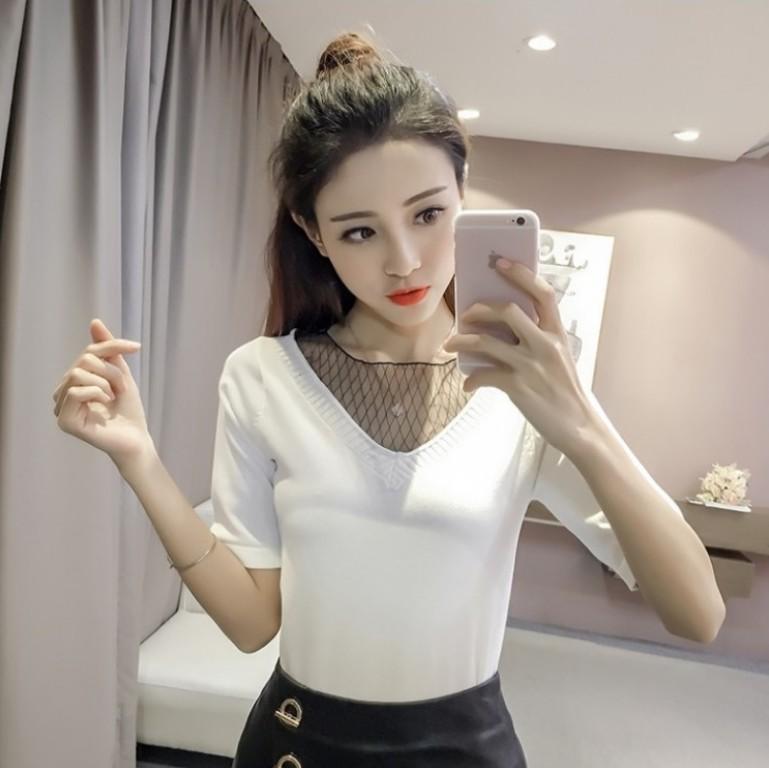 ถูกที่สุดในแอพ!เสื้อครอป เสื้อสายเดี่ยว เสื้อคล้องคอ เสื้อแฟชั่นเกาหลี เสื้อกล้ามแฟชั่น BX018#