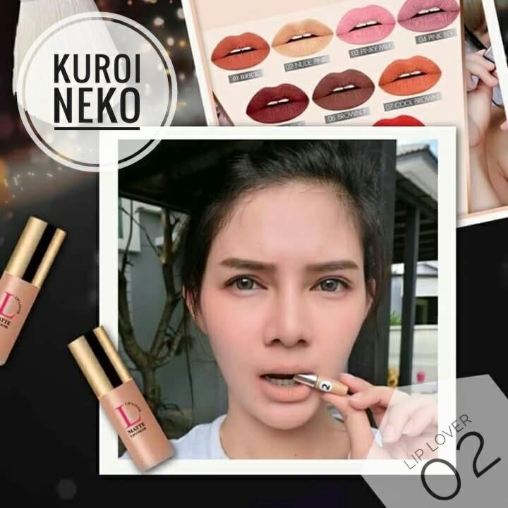 LIP LOVER 02 ลิปเลิฟเวอร์ ลิปแมทจิ๋ว กันน้ำ ติดทนนานตลอดวัน เนื้อบางเบา ขนาด 1.5 g × 1 Units