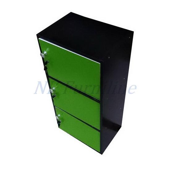NK Furniline ตู้ล็อคเกอร์ ตู้เอนกประสงค์3ชั้น รุ่น Box1-3D2tone(43x30x87cm.)-ประกอบส่งเป็นตัว