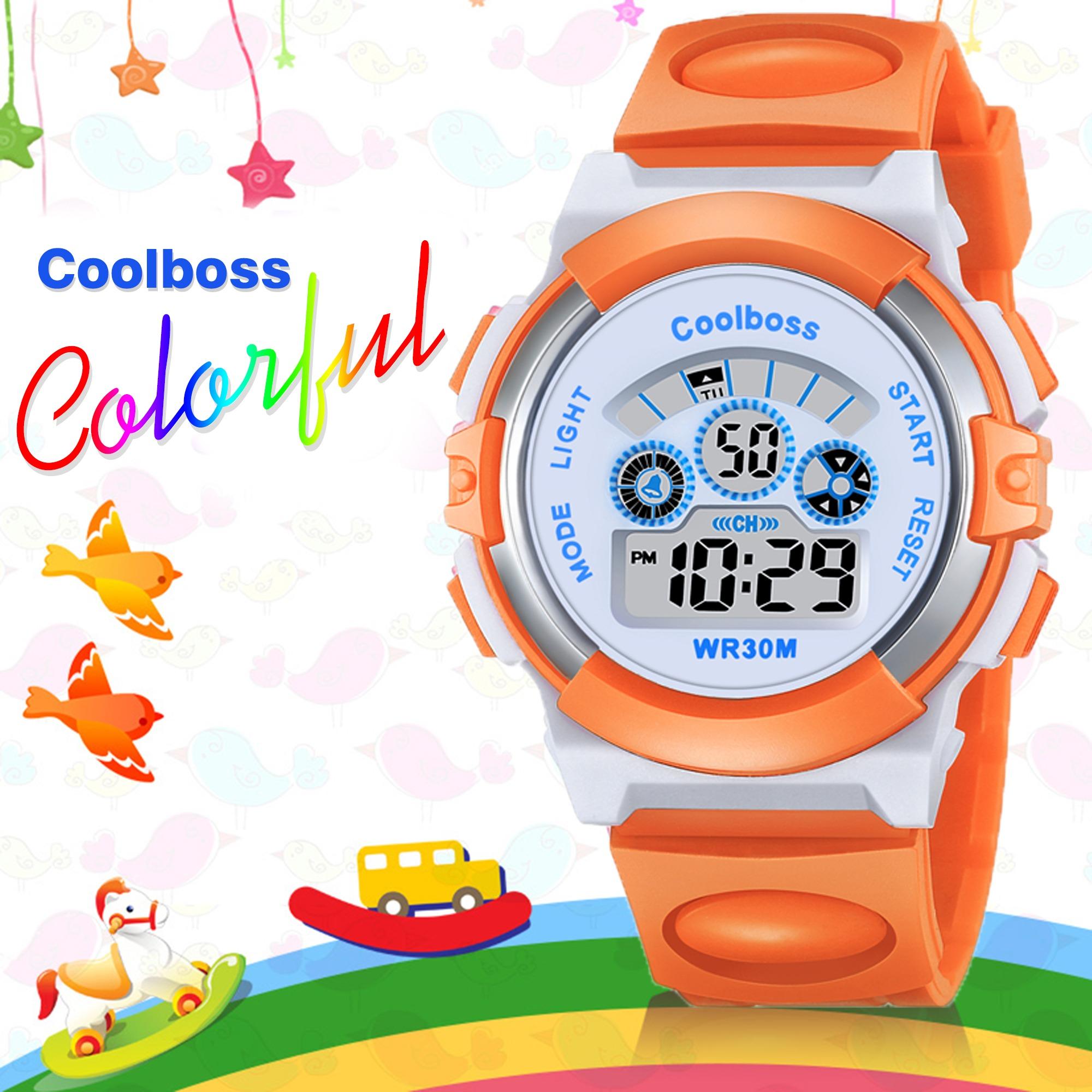 Coolboss นาฬิกาเด็ก รุ่น 0919 สายพลาสติก สีสันสดใจ เหมาะกับเด็กๆ