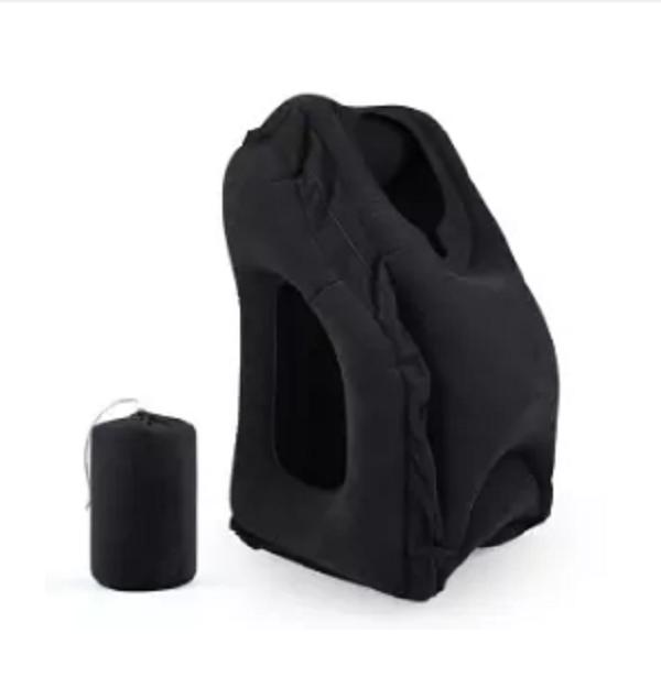 หมอนพกพา Inflatable Travel Pillow For Airplanes Camping Office Multifunction Air Inflatable Nap Pillow Neck Pillow with Full Body Chin Head Support Comfortable Bolster Car Pillows For Sleeping Bedding Pillows - intl