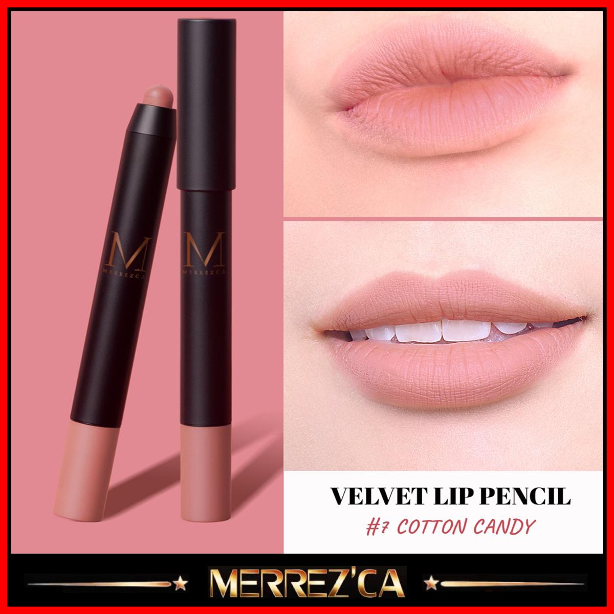 Merrezca Velvet Lip Pencil 1.3g เมอเรสก้า ลิปดินสอ กันน้ำ เนื้อแมท Merrezca Velvet Lip Pencil 1.3g เมอเรสก้า ลิปดินสอ กันน้ำ เนื้อแมท