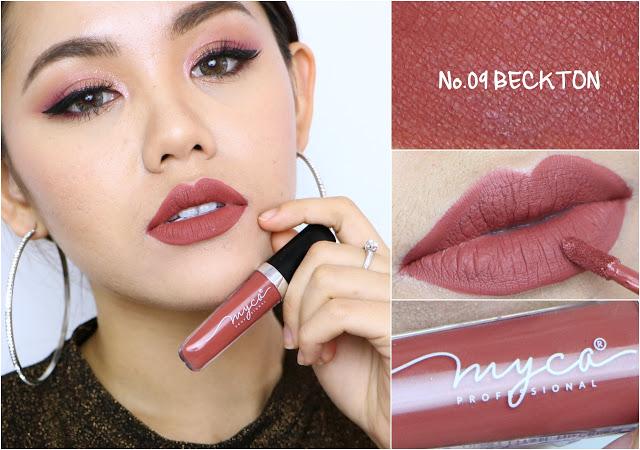 MYCA Ultra Matte Lip Cream ลิปสติก MYCA ของแท้ #09 BECKTON MYCA Ultra Matte Lip Cream ลิปสติก MYCA ของแท้ #09 BECKTON