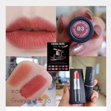 Sivanna Colors Matte Lips ลิปสติค ซิเวียน่า เนื้อแมท สี03(สีส้มอิฐ) Sivanna Colors Matte Lips ลิปสติค ซิเวียน่า เนื้อแมท สี03(สีส้มอิฐ)