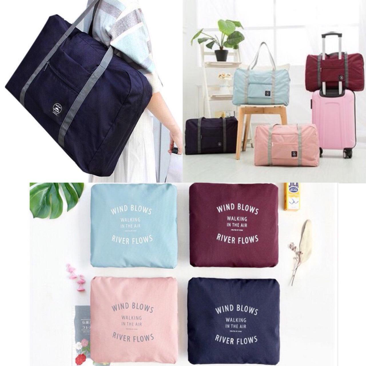 มีให้เลือก 4 สี กระเป๋าเสริมเดินทางสไตล์เกาหลี พับเก็บได้