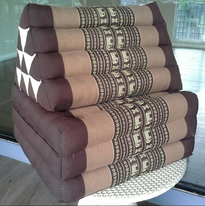 LAZ@หมอนอิงพร้อมเบาะนอน หมอนสามเหลี่ยม 10 ช่อง 3 พับ นุ่นธรรมชาติ 100% Thai Triangle Cushion Pillow 3 Fold Kapok100% Filled LAZ@หมอนอิงพร้อมเบาะนอน หมอนสามเหลี่ยม 10 ช่อง 3 พับ นุ่นธรรมชาติ 100% Thai Triangle Cushion Pillow 3 Fold Kapok100% Filled