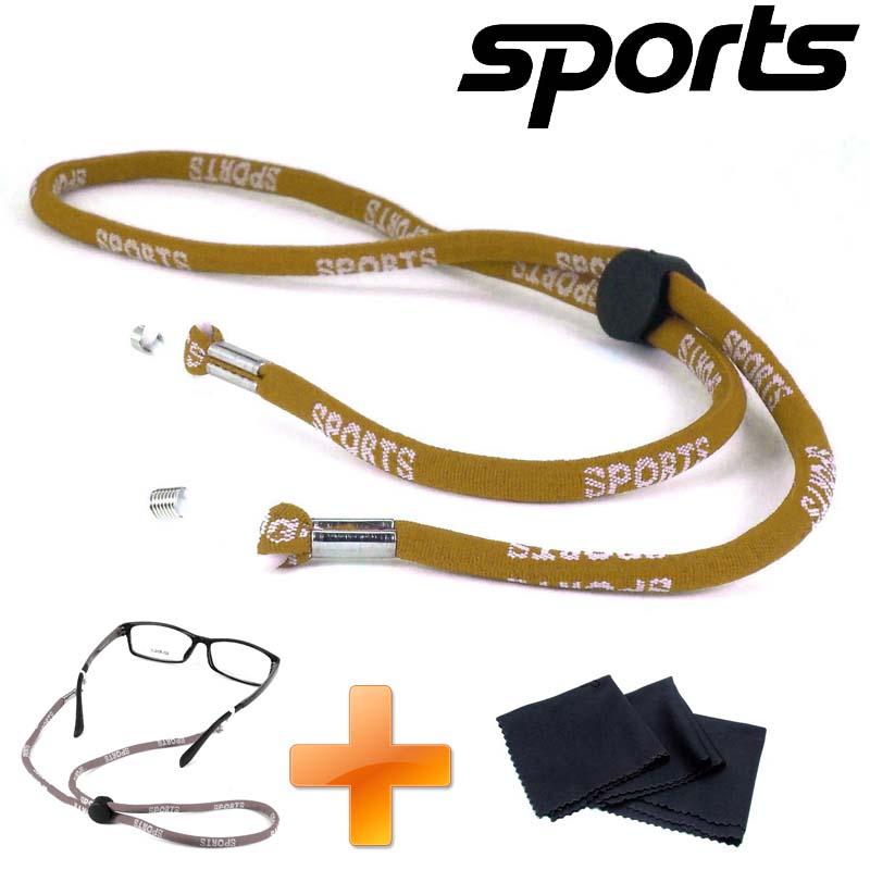 SPORTS สายแว่น สายคล้องแว่นตา เชือกรัดแว่นตา สามารถปรับสายได้ ไส่สบาย ไส่เล่นกีฬา + ผ้าเช็ดเลนส์ SPORTS สายแว่น สายคล้องแว่นตา เชือกรัดแว่นตา สามารถปรับสายได้ ไส่สบาย ไส่เล่นกีฬา + ผ้าเช็ดเลนส์