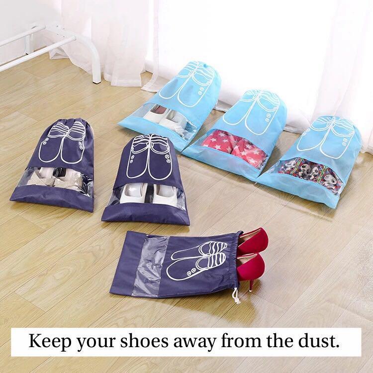 ถุงใส่รองเท้า Shoes bag รุ่นกันน้ำ กันฝุ่น ระบายอากาศดี