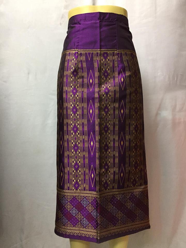 ผ้าถุงขิดลาวผ้าซิ่นขิดลาวแบบสั้น