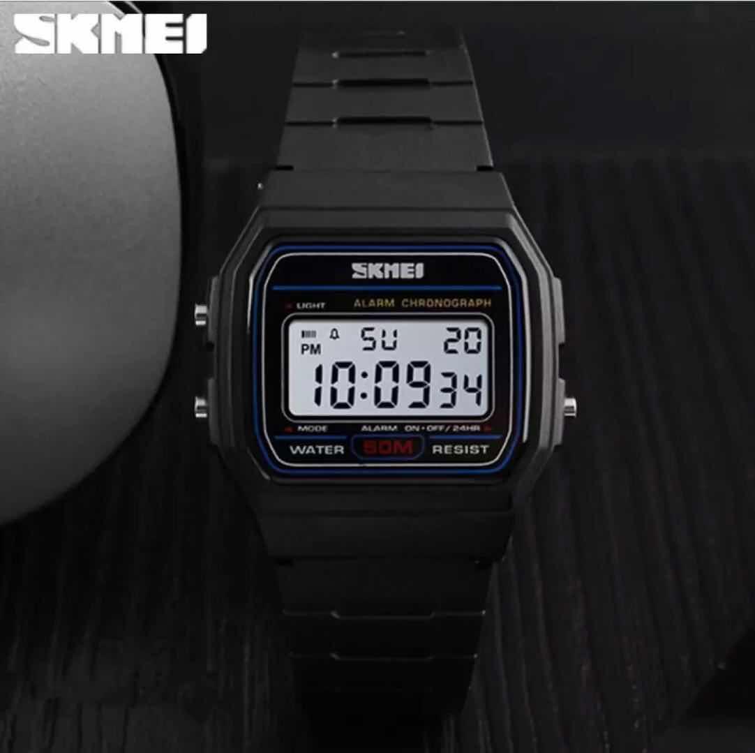 SKMEI ผู้ชายนาฬิกาแบรนด์ชั้นนำ Luxury LED นาฬิกาอิเล็กทรอนิกแบบดิจิตัลแฟชั่นนาฬิกาข้อมือสตรีกันน้ำนาฬิกากีฬา 1412