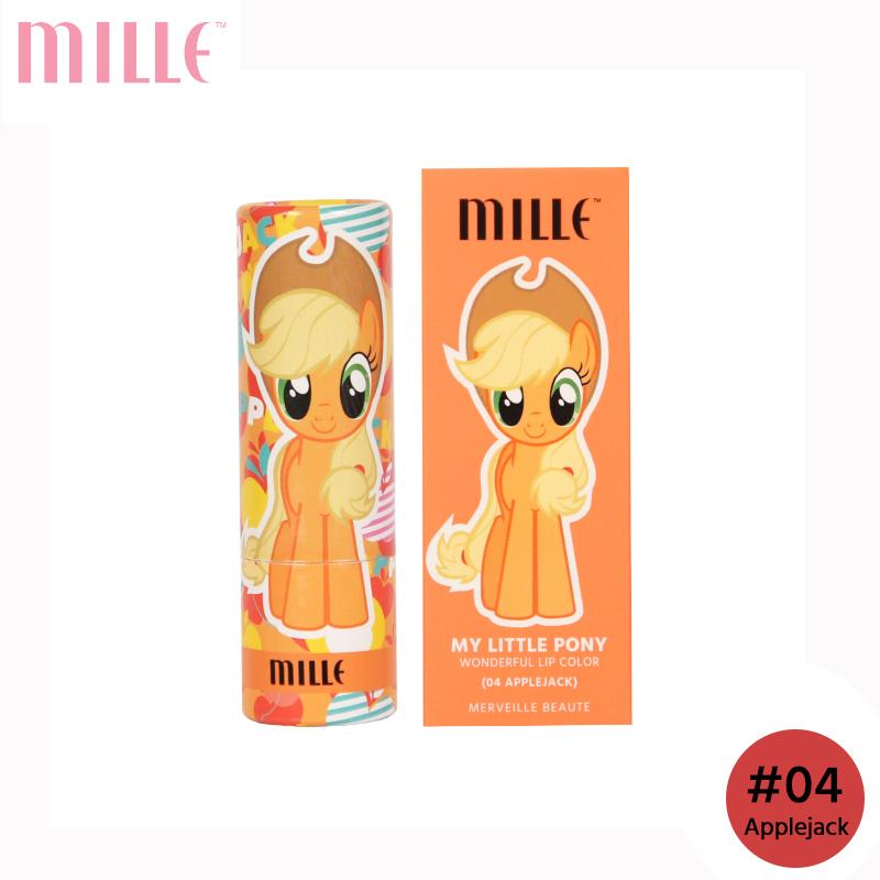 Mille ลิปสติกเนื้อซาติน My Little Pony Wonderful Lip Color 3.6 g. Mille ลิปสติกเนื้อซาติน My Little Pony Wonderful Lip Color 3.6 g.