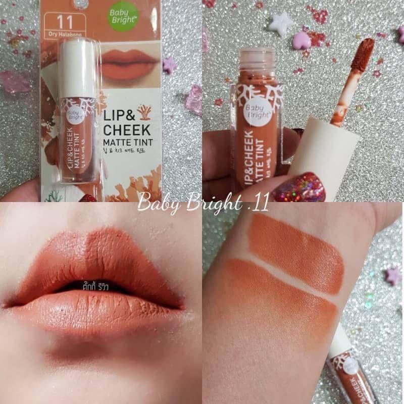 Baby Bright Lip & Cheek Matte Tint ลิปทินท์+แก้มเนื้อแมท#11