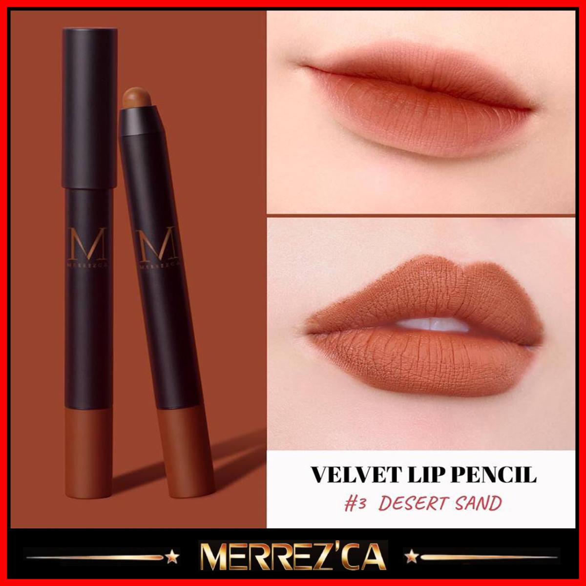 Merrezca Velvet Lip Pencil 1.3g เมอเรสก้า ลิปดินสอ กันน้ำ เนื้อแมท Merrezca Velvet Lip Pencil 1.3g เมอเรสก้า ลิปดินสอ กันน้ำ เนื้อแมท