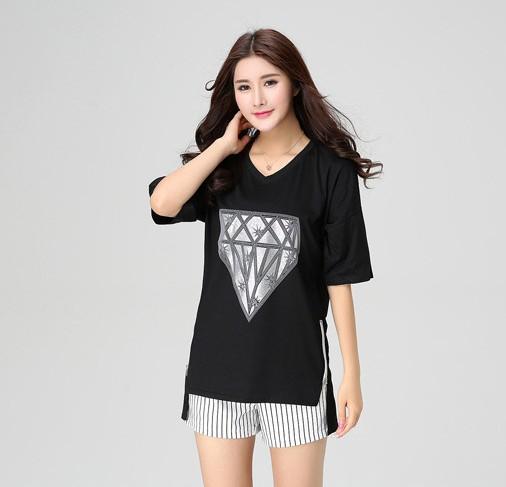 PR52-011 เสื้อสาวอวบเก๋ๆ สีดำ PR52-011 เสื้อสาวอวบเก๋ๆ สีดำ