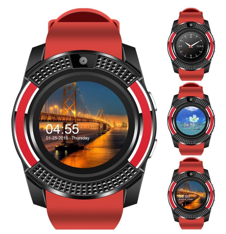 "รุ่นใหม่ 2018" Bluetooth Smart Watch รุ่น V8 นาฬิกาบูลทูธ ใส่ซิมได้โทรได้