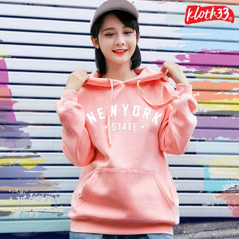 Kloth33 เสื้อฮู้ดผู้หญิง เสื้อฮู้ดแฟชั่น เสื้อกันหนาวมีฮู้ดแขนยาว ขนาดฟรีไซส์ HOODIE ลาย NEW YORK Kloth33 เสื้อฮู้ดผู้หญิง เสื้อฮู้ดแฟชั่น เสื้อกันหนาวมีฮู้ดแขนยาว ขนาดฟรีไซส์ HOODIE ลาย NEW YORK