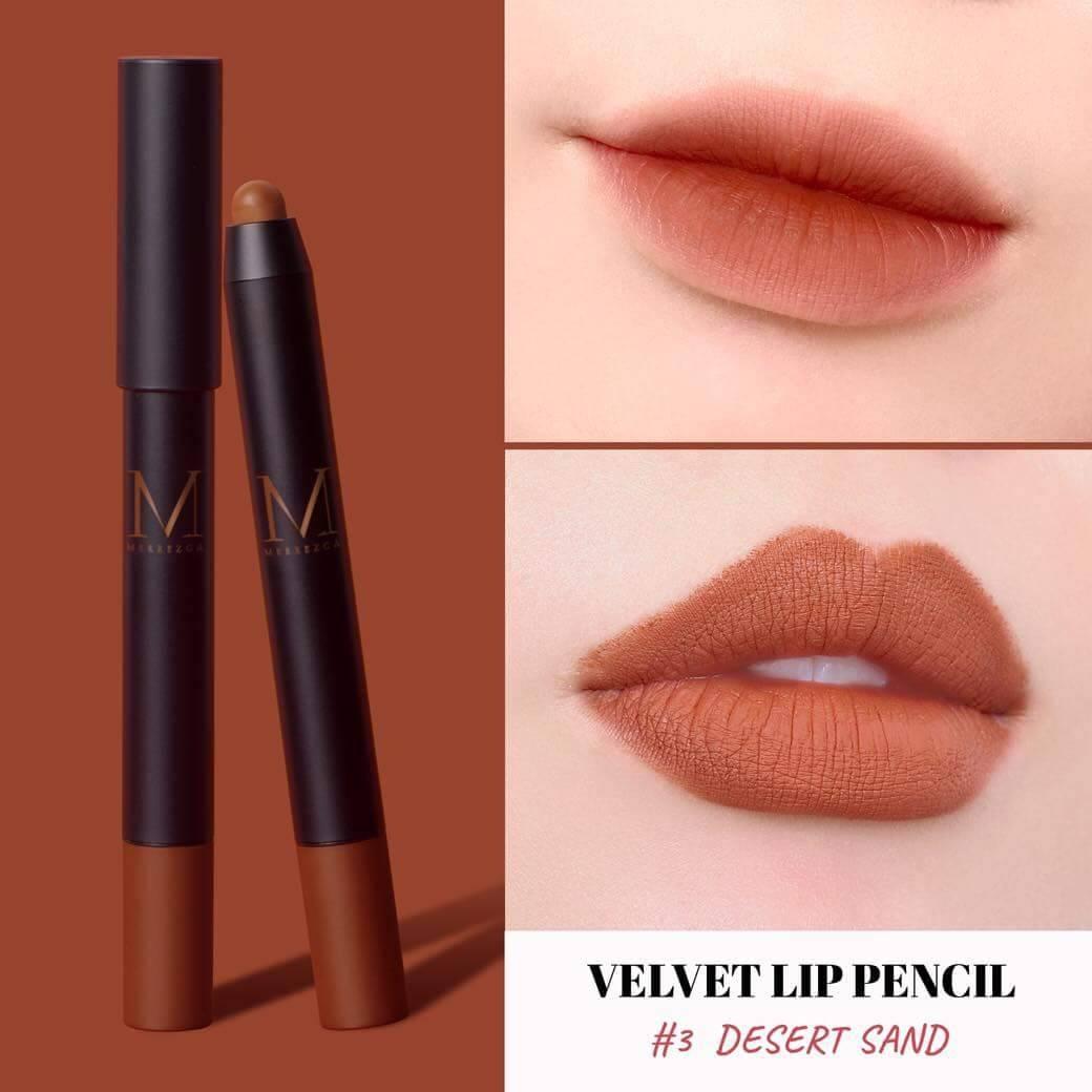 Merrezca Velvet Lip Pencil 1.3g เมอเรสก้า ลิปดินสอ กันน้ำ เนื้อแมท Merrezca Velvet Lip Pencil 1.3g เมอเรสก้า ลิปดินสอ กันน้ำ เนื้อแมท