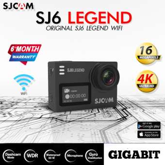 SJ6 Legend กล้องแอ็คชั่นแคม,กล้องติดรถยนต์,กล้องติดหมวกกันน็อค,จอทัชสกรีน,ถ่ายใต้น้ำได้ 30 เมตร,16 ล้านพิกเซล,ระบบกันสั่น,4K มุมกว้าง 166 องศา,ช่องเสียบไมค์,เมนูไทย ขนาดจอ 2.0 นิ้ว จอด้านหน้า 0.96 นิ้ว,รองรับเม็มโมรี่การ์ด 128GB, รองรับการควบคุมผ่านรีโมท
