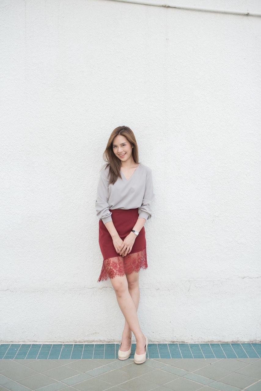 Sissstyle เสื้อแขนยาว รุ่น muffin puffsleeve top