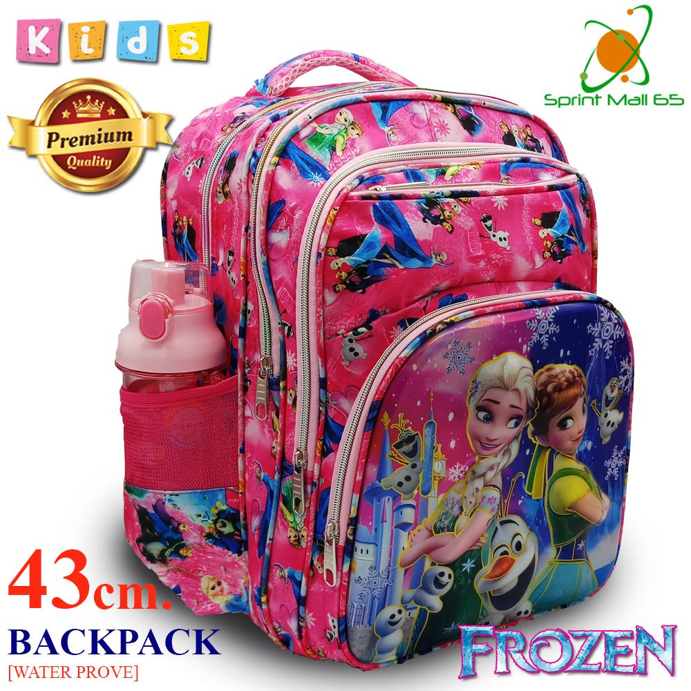 กระเป๋าเป้ เป้เด็ก กระเป๋า Elsa เจ้าหญิง เอลซ่า ขนาดใหญ่ 27x30x43 ซม. มีซิบ 5 ช่อง สายสะพายมีฟองน้้ำ นุ่ม ไม่ปวดไหล่ (กระเป๋าเป้เด็ก กระเป๋าเด็ก กระเป๋าเดินทาง กระเป๋าสะพายหลัง กระเป๋าสะพายหลังเด็กนักเรียน กระเป๋านักเรียน กระเป๋าสะพายหลังเดินทาง กระเป๋า)