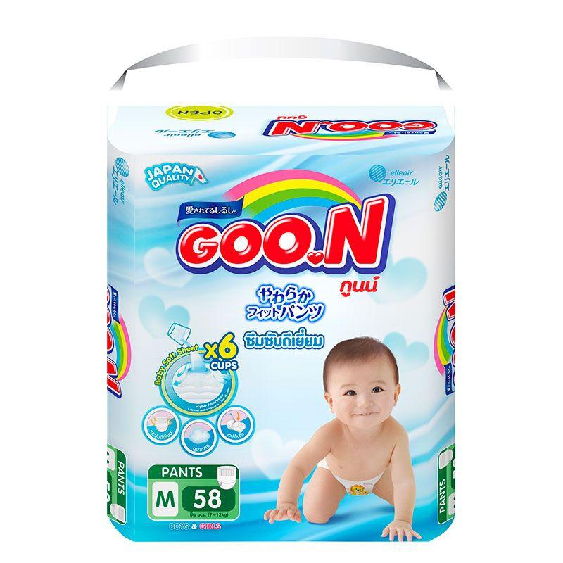 โปรโมชั่น กูนน์ กางเกงผ้าอ้อมเด็กขนาด M 58ชิ้น ของแท้ 100% ราคาถูก พร้อมส่ โปรโมชั่น กูนน์ กางเกงผ้าอ้อมเด็กขนาด M 58ชิ้น ของแท้ 100% ราคาถูก พร้อมส่