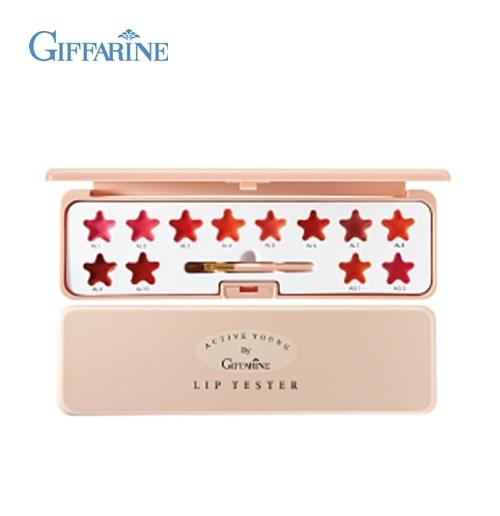 กิฟฟารีน แอคทีฟยัง ลิปเทสเตอร์ ลิปสติก 10 เฉดสี และลิปกลอสผลไม้ 2 กลิ่น Active Young Lip Tester giffarine JJonlineshop