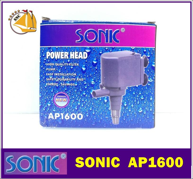 SONIC AP1600 กำลังไฟ 20-23W 900L/H ปั๊มน้ำ ปั๊มบ่อ ปั๊มน้ำตก ปั๊มน้ำพุ AP-1600 SONIC AP1600 กำลังไฟ 20-23W 900L/H ปั๊มน้ำ ปั๊มบ่อ ปั๊มน้ำตก ปั๊มน้ำพุ AP-1600