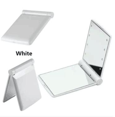 กระจกแบบพกพา ไฟ LED สุดอเนกประสงค์ Compact Cosmetic Mirror(White) กระจกแบบพกพา ไฟ LED สุดอเนกประสงค์ Compact Cosmetic Mirror(White)