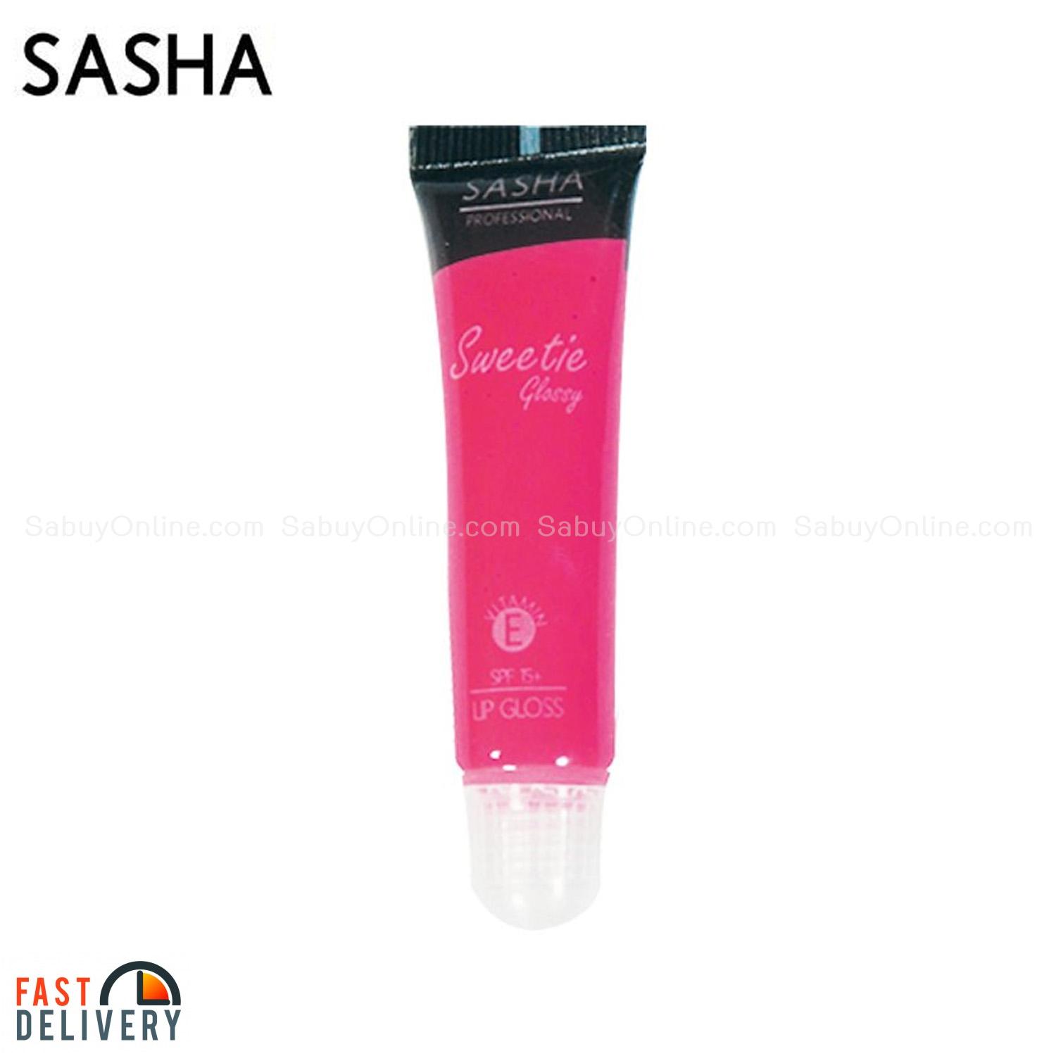 Sasha Sweety Glossy #2 ส้มแดง Sasha Sweety Glossy #2 ส้มแดง