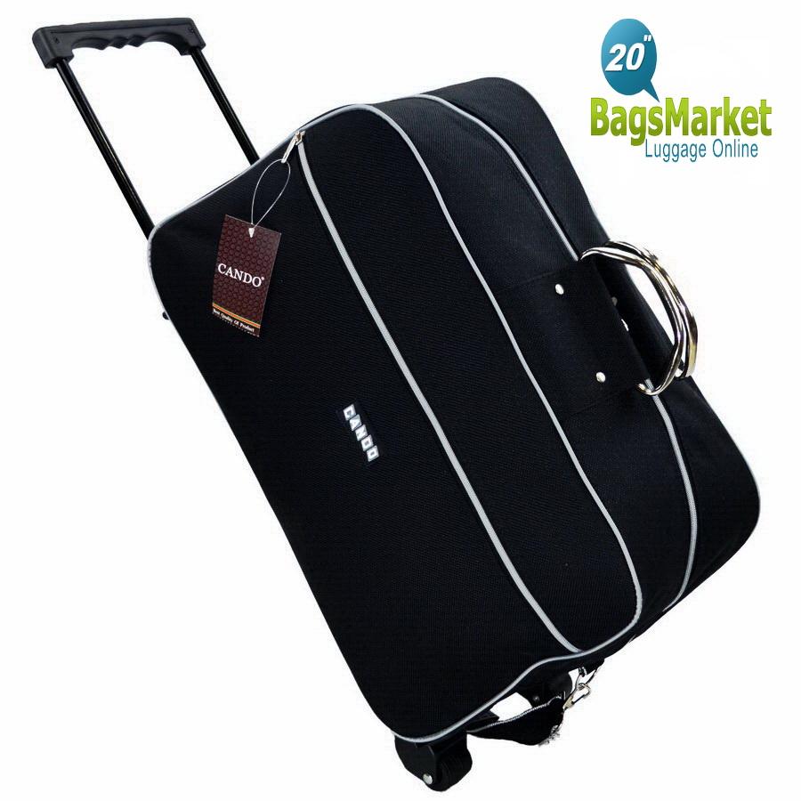 BagsMarket กระเป๋าเดินทาง 20 นิ้ว Cando กระเป๋าถือ กระเป๋าล้อลาก กระเป๋าสะพาย 20 นิ้ว Code F646420-1 (Black)