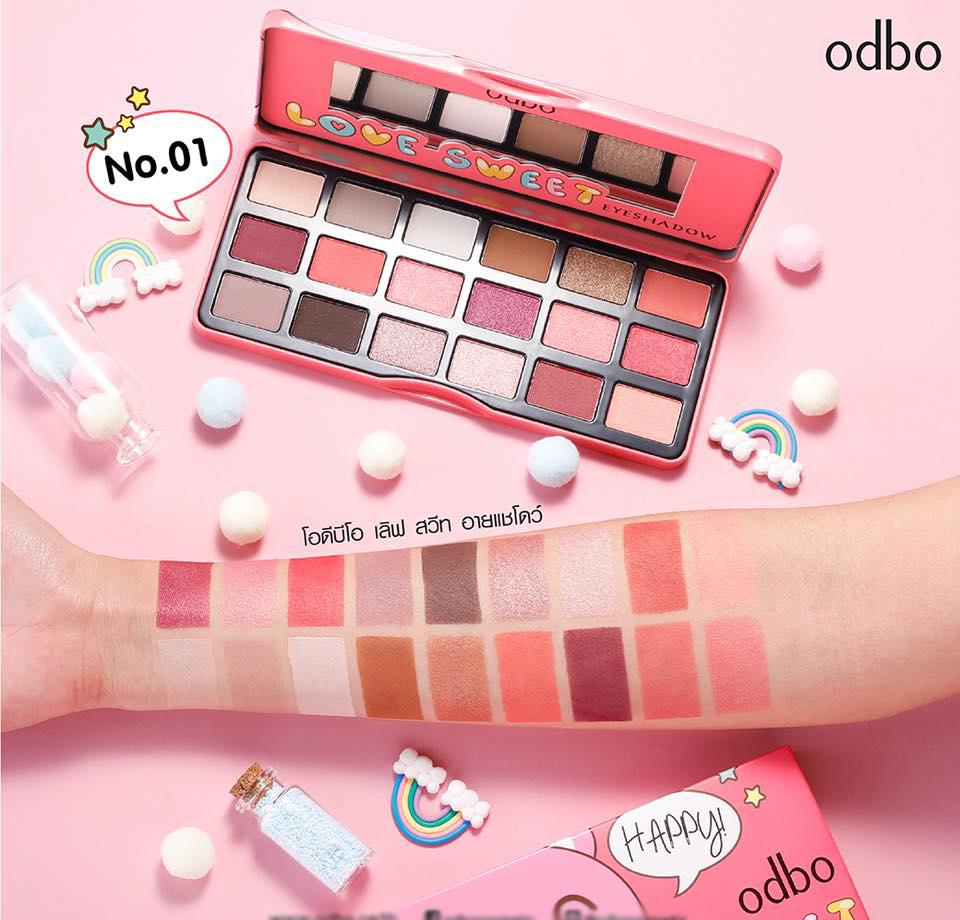 โปรแรง! ลดสุดๆ แค่ 5 วันเท่านั้น No.01 - ODBO Love Sweet Eyeshadow โอดีบีโอ เลิฟ สวีท อายแชโดว์