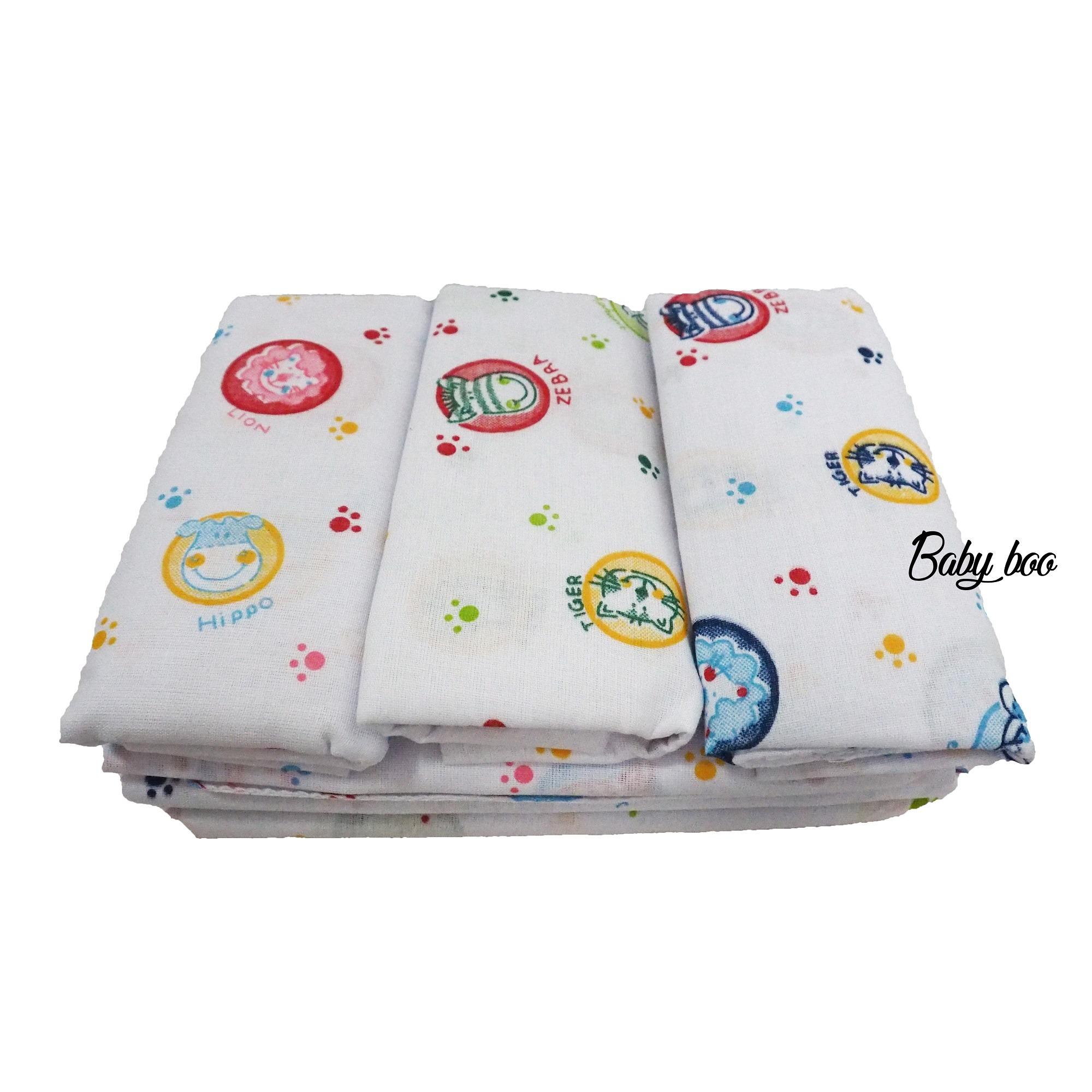 ผ้าอ้อมสาลู 27'' เย็บริม แพ็ค12 ผืน (ลายZebra) ผ้าอ้อมสาลู 27'' เย็บริม แพ็ค12 ผืน (ลายZebra)