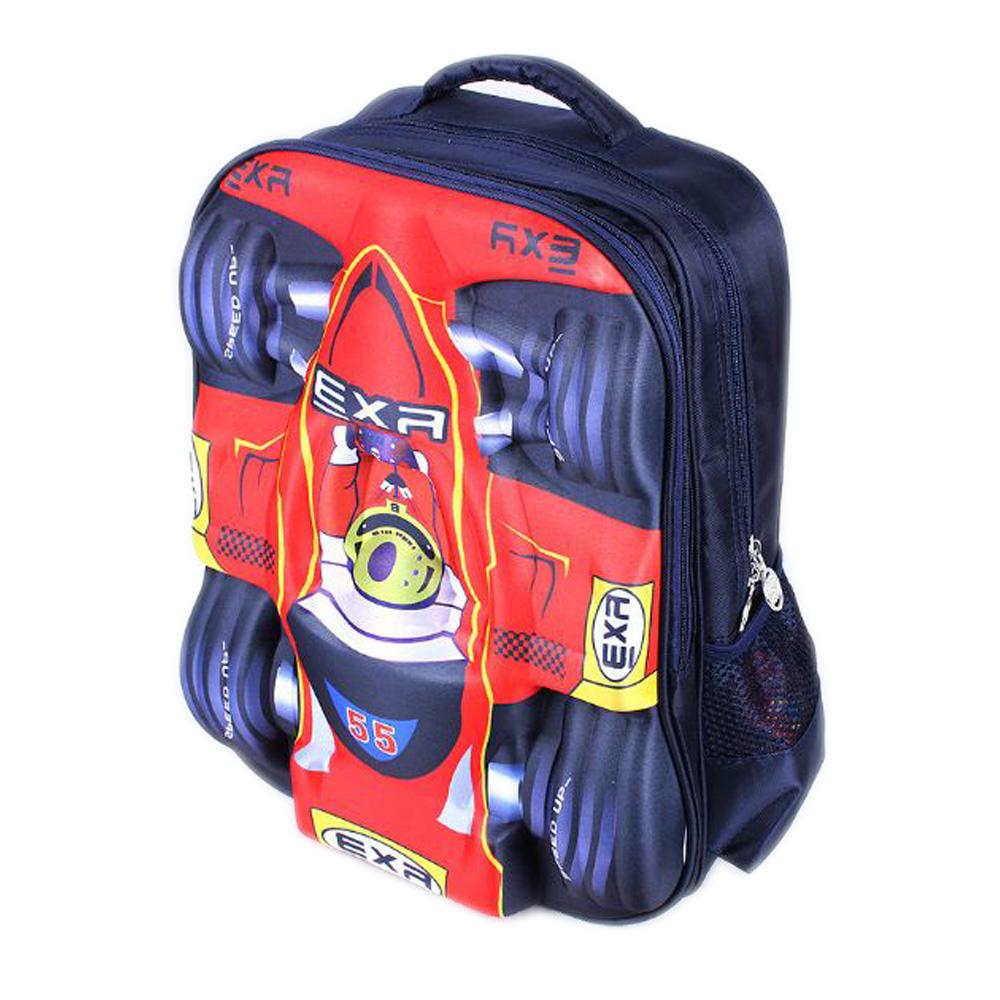 Racing Car Schoolbag กระเป๋าเป้เด็ก กระเป๋านักเรียน 3D รถแข่ง 29 * 33 cm