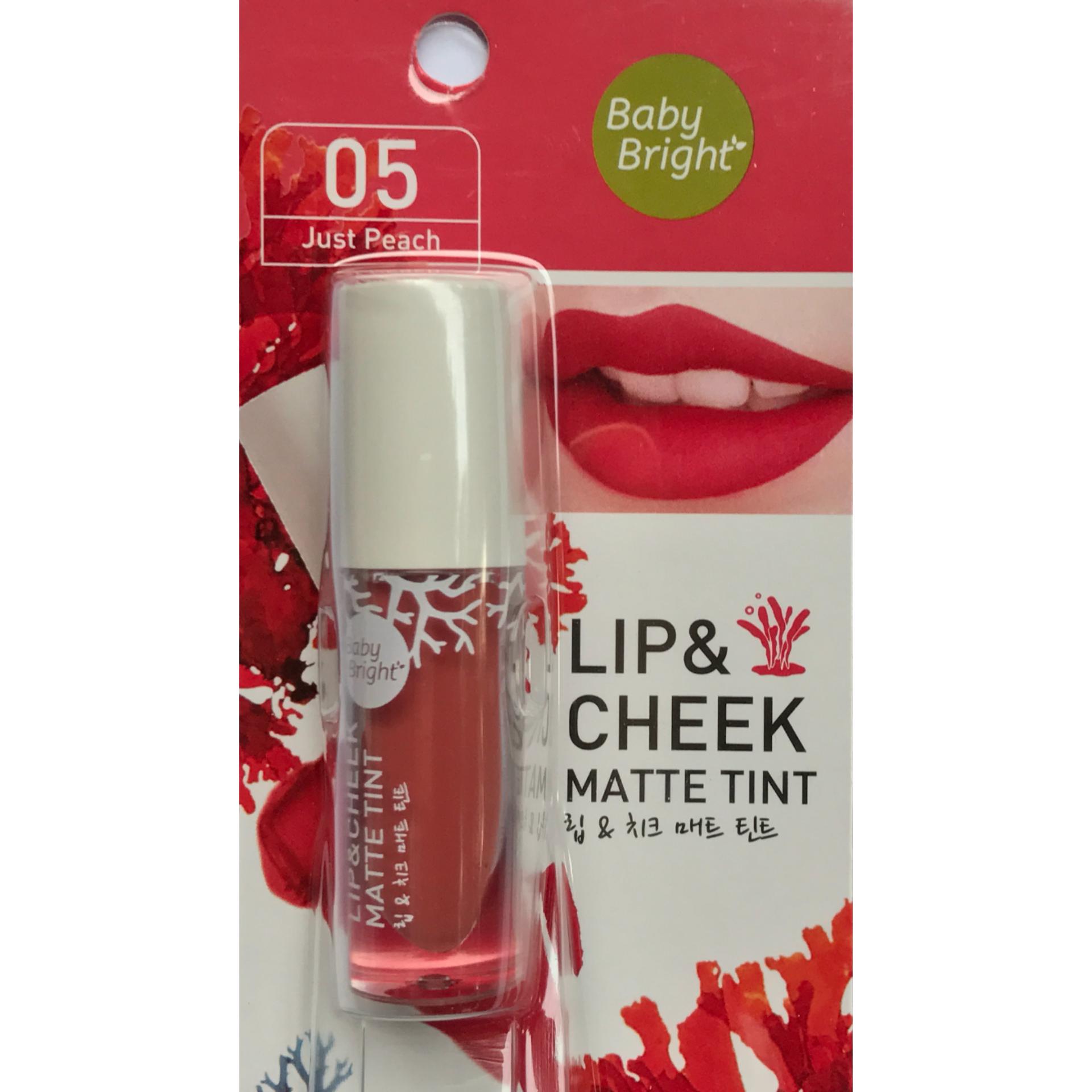 ลิป & ชีคทินท์เนื้อแมทท์Lip & Cheek Matte Tint 2.4g Baby Bright(05 Just Peach) ลิป & ชีคทินท์เนื้อแมทท์Lip & Cheek Matte Tint 2.4g Baby Bright(05 Just Peach)