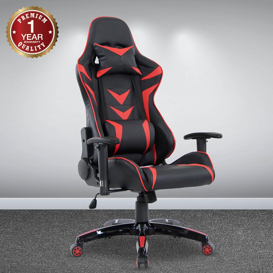 U-RO DECOR เก้าอี้เล่นเกมส์ ปรับนอนได้ รุ่น ROBOT (โรบ็อต) สีดำ/แดง U-RO DECOR เก้าอี้เล่นเกมส์ ปรับนอนได้ รุ่น ROBOT (โรบ็อต) สีดำ/แดง