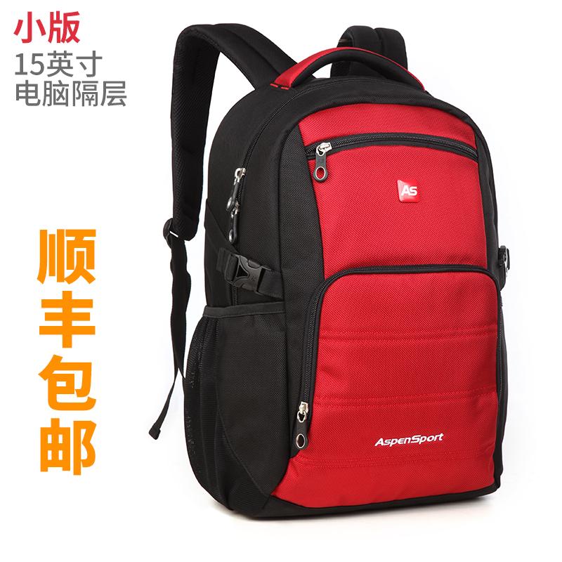 Aspen Sport กระเป๋าเป้กระเป๋าเป้สะพายหลังชายหญิงธุรกิจกระเป๋าคอมพิวเตอร์ผู้ชายสูงโรงเรียนระดับมัธยมศึกษาความจุขนาดใหญ่นักเรียนกระเป๋านักเรียนลำลองเดินทางน้ำ
