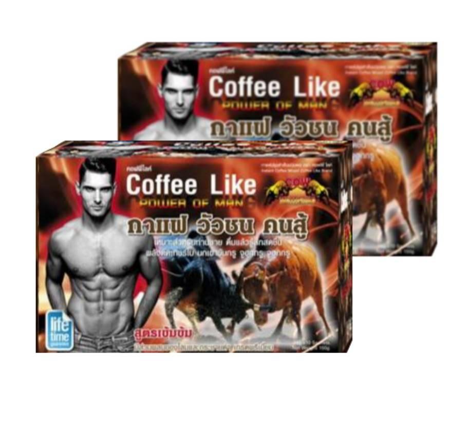 Coffee Like กาแฟ วัวชน คนสู้" ของแท้ 100% บรรจุ 10 ซอง ( 2 กล่อง )
