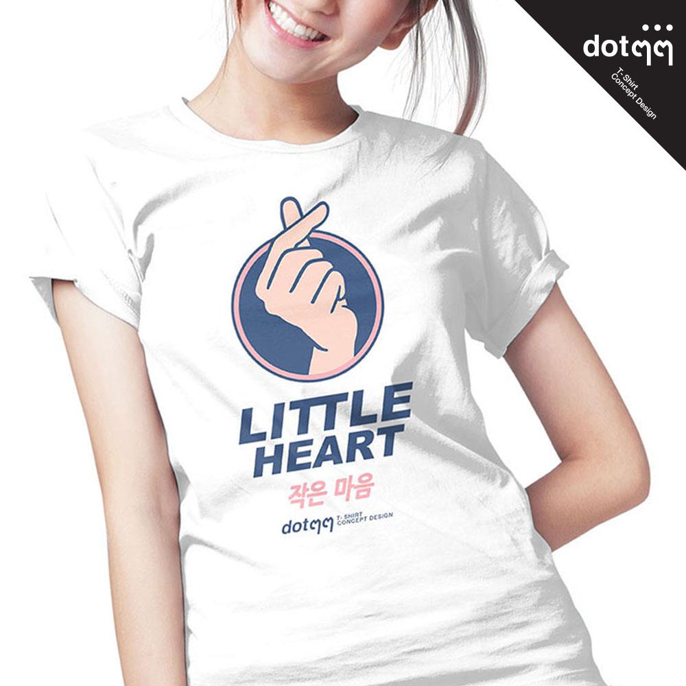 dotdotdot เสื้อยืดผู้หญิง ลาย Little Heart (White) dotdotdot เสื้อยืดผู้หญิง ลาย Little Heart (White)