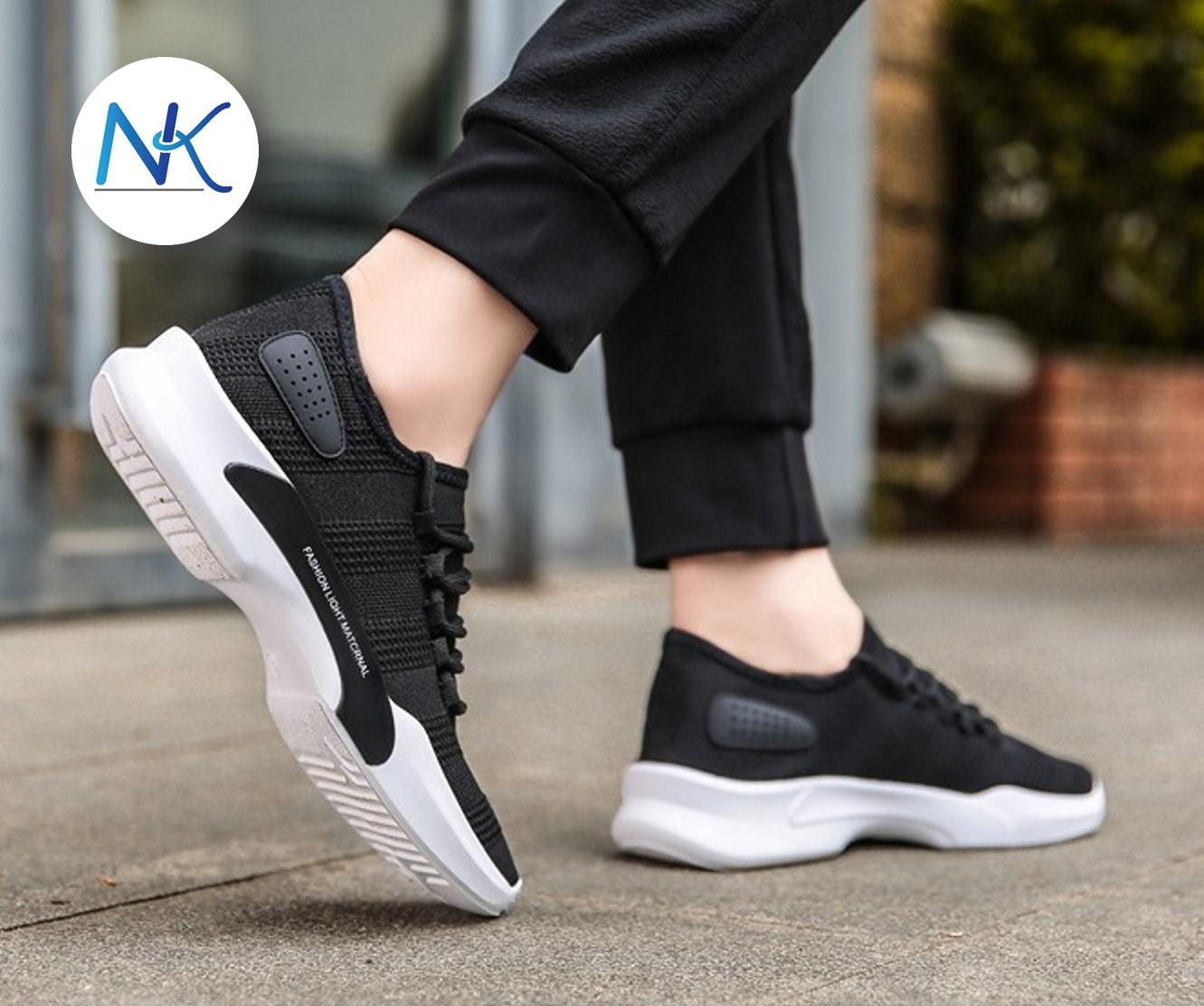 nkshop รองเท้าผ้าใบผู้ชาย รองเท้าลำลอง สวมใส่สบาย