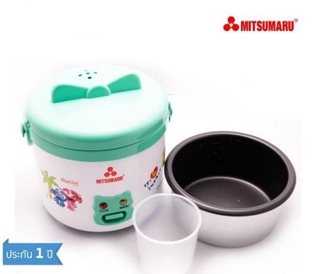 ๑๓.MITSUMARU หม้อหุงข้าว ขนาด 0.3 ลิตร รุ่น AP-503 - Green