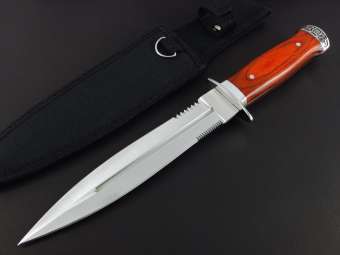 COLUMBIA KNIFE K326A DAGGER-KNIFE มีดเดินป่า มีดคม คุณภาพดี ด้ามไม้แท้ 440C สแตนเลส