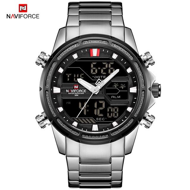 ((ประกันศูนย์ไทย)) NAVIFORCE WATCH นาฬิกาข้อมือผู้ชาย เครื่องญี่ปุ่น กันน้ำ100% ใช้ได้จริงทุกเข็ม รุ่น NF9138
