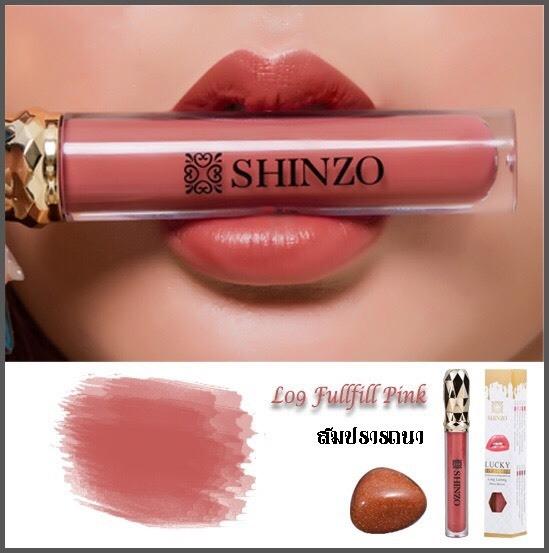 Shinzo Lucky Lip ลิปเสริมดวงผสมเกร็ดอัญมณีนำโชค16สี 16ความหมาย แบบ2in1 เนื้อแมทและกรอสแท่งเดียวกัน คุณภาพเกรดพรีเมี่ยม สีสวยติดทนนานตลอดวัน กันน้ำ ปากชุ่มชื้น ไม่แห้ง ไม่เป็นขุย ไม่ดำคล้ำ เนื้อบางเบา อ่อนโยนต่อผิวแพ้ง่าย