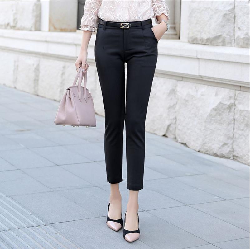 ZASHION กางเกงขายาวผู้หญิง Classic Minimalist Casual Women Pants Jeans