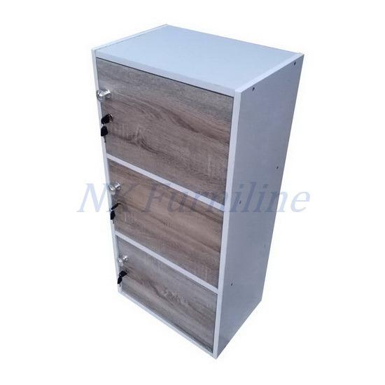 NK Furniline ตู้ล็อคเกอร์ ตู้เอนกประสงค์3ชั้น รุ่น Box1-3D2tone(43x30x87cm.)-ประกอบส่งเป็นตัว NK Furniline ตู้ล็อคเกอร์ ตู้เอนกประสงค์3ชั้น รุ่น Box1-3D2tone(43x30x87cm.)-ประกอบส่งเป็นตัว