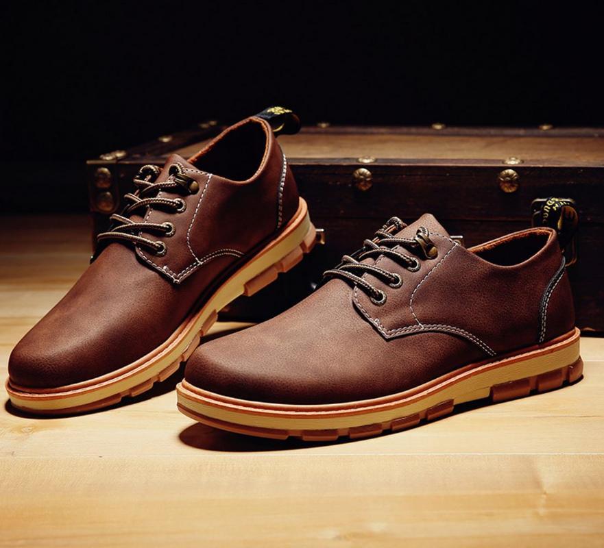 ZASHION รองเท้าบูท สไตล์ยุโรป European Men's Sneaker Sude