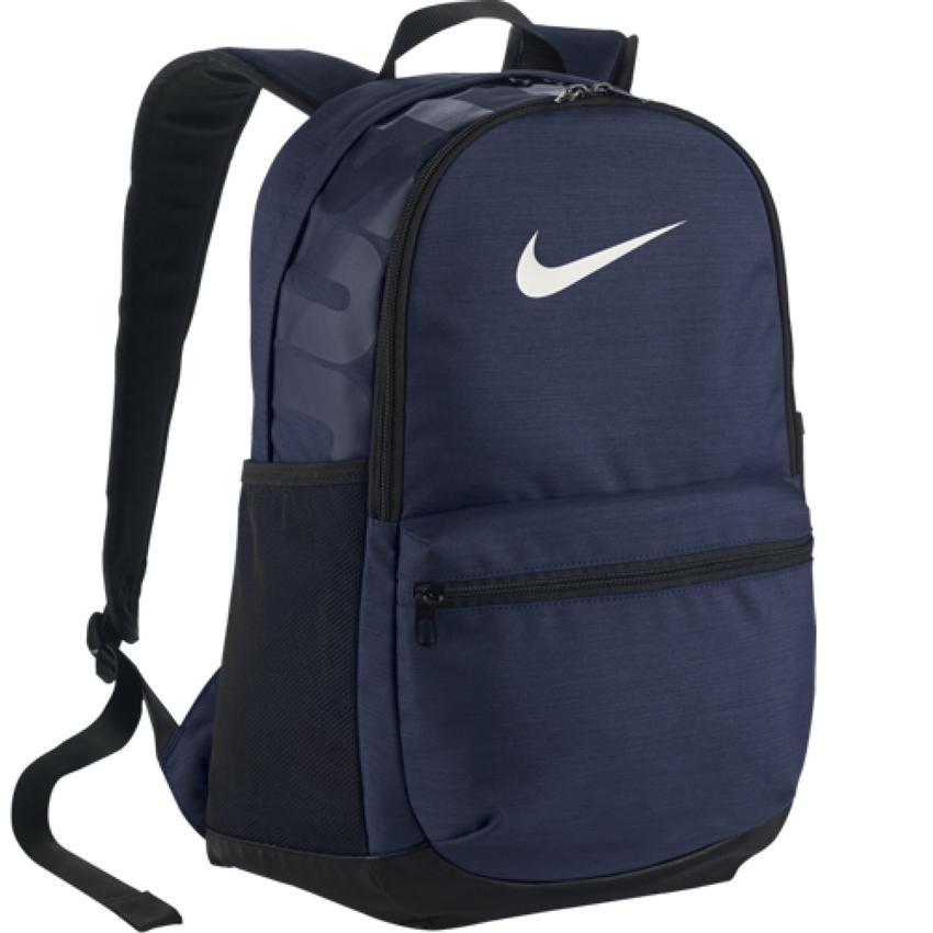 Nike กระเป๋าเป้ Nike Brasilia Training Backpack 24L BA5329-410 (Navy/Black/White)