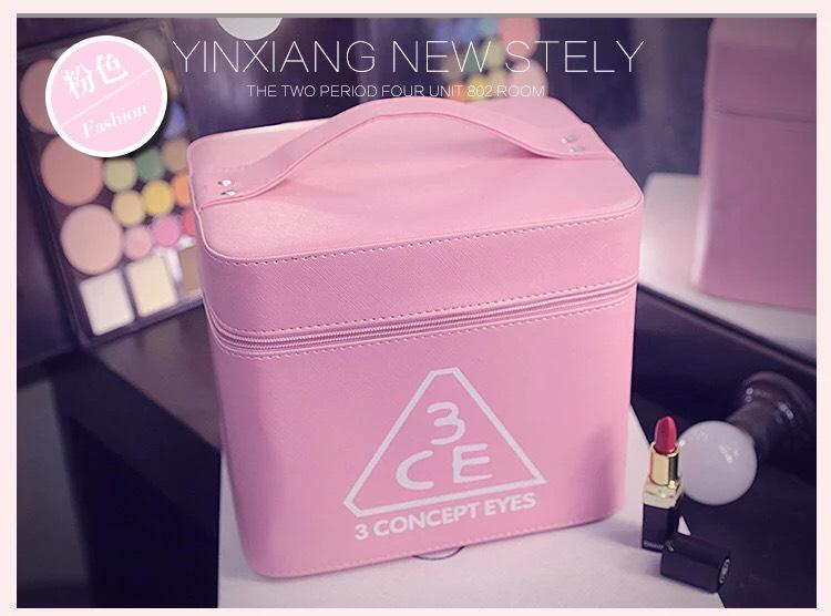 CB02กระเป๋า3CE ใบใหญ่ สีล้วน2ชั้น
